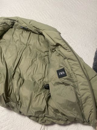 Chaqueta acolchada verde hombre