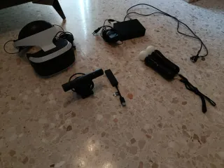 PSVR con adaptador PS5 con mandos move controler