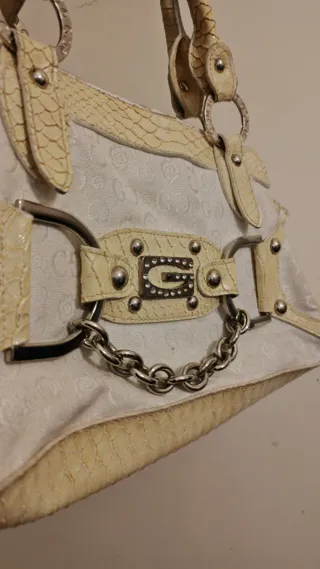 Borsa Bolso Gussaci style y2k Beige/Bianca