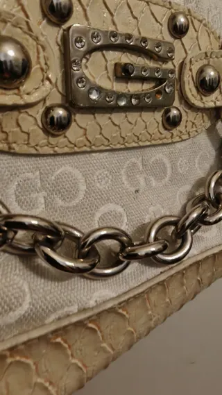 Borsa Bolso Gussaci style y2k Beige/Bianca