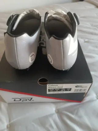 Zapatillas Ciclismo Carretera Blancas N-41, DPV
