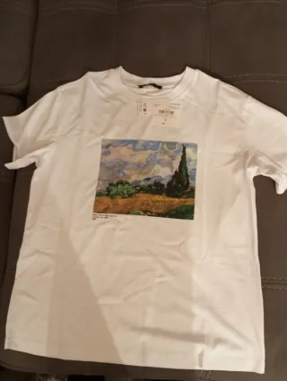 T-shirt donna con stampa quadro