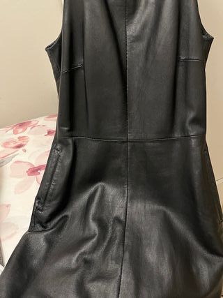 Vestido de piel negro