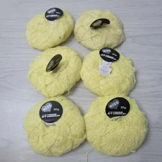 Lote 6 Ovillos lana KISS Pingouin Esmeralda