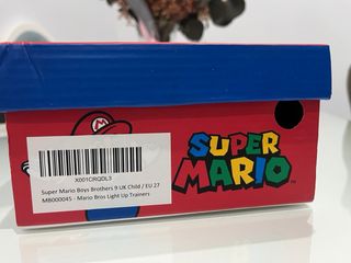 Zapatillas sin estrenar Super Mario con Luces