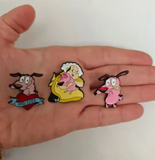 Spille/pin Leone il Cane Fifone – Set da Collezion