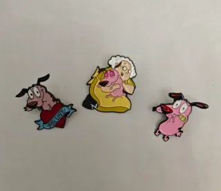 Spille/pin Leone il Cane Fifone – Set da Collezion