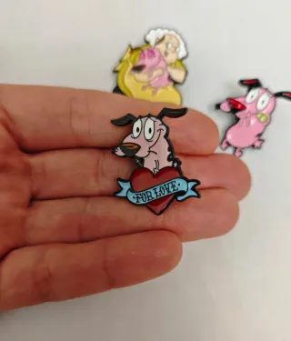 Spille/pin Leone il Cane Fifone – Set da Collezion