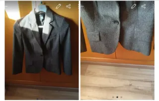 Chaqueta Zara Mujer Talla S Gris