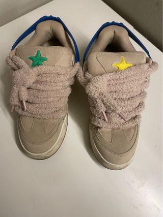 Bershka Sneakers Uomo Tg 45 Beige/Rosa