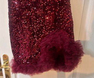 Vestido lentejuelas rojo