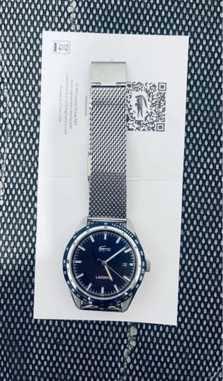 Reloj Lacoste Hombre Original Azul/Plata