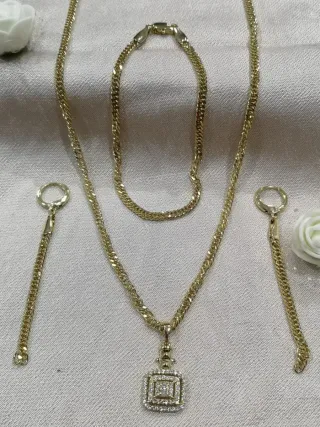 Conjunto oro 14k laminado