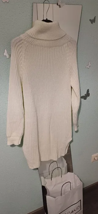 Vestido de punto Serrano blanco talla única