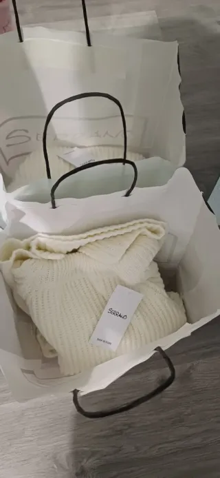 Vestido de punto Serrano blanco talla única