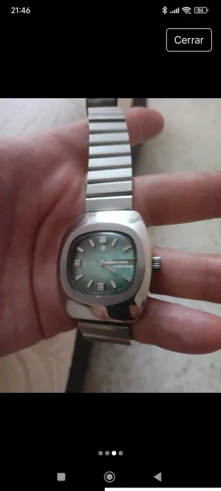 Reloj Suizo Vintage Verde tressa