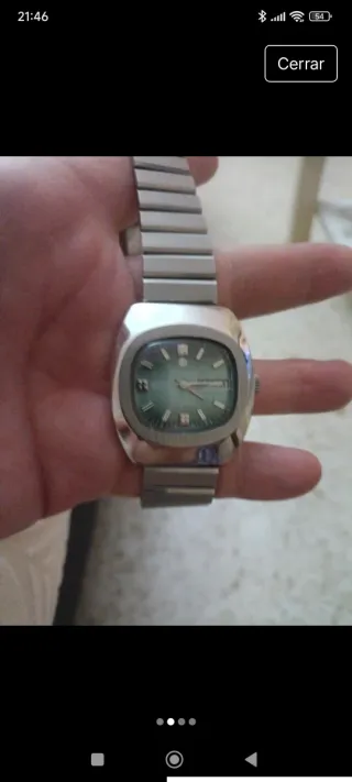 Reloj Suizo Vintage Verde tressa