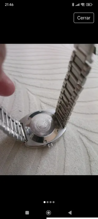 Reloj Suizo Vintage Verde tressa