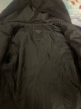 Abrigo niña Name It negro talla 11 años , 146