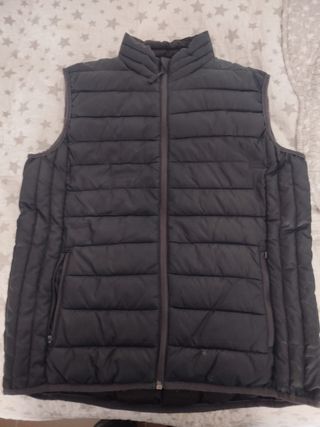 Chaleco acolchado unisex gris