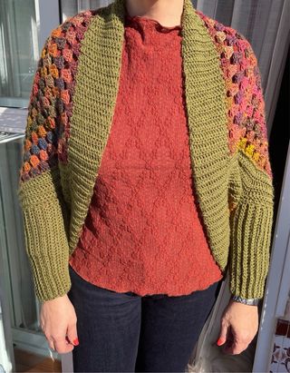 Cárdigan Crochet Hecho a Mano Talla Única