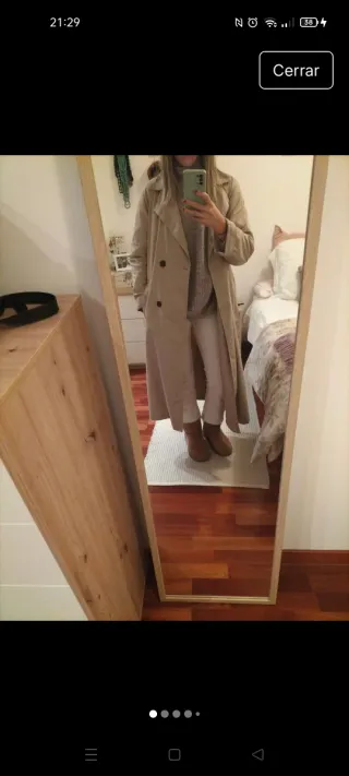 Gabardina Zara Beige