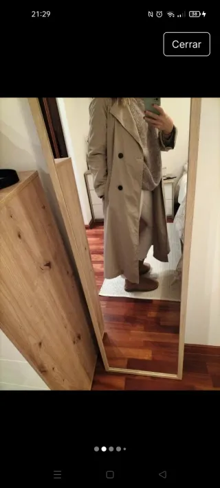 Gabardina Zara Beige