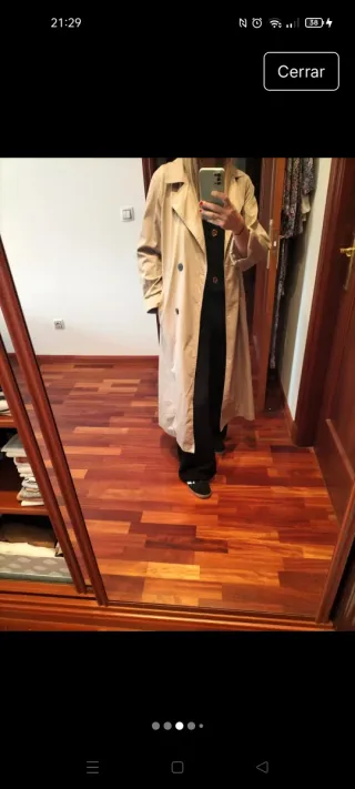 Gabardina Zara Beige