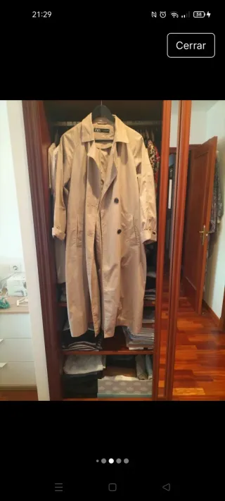 Gabardina Zara Beige
