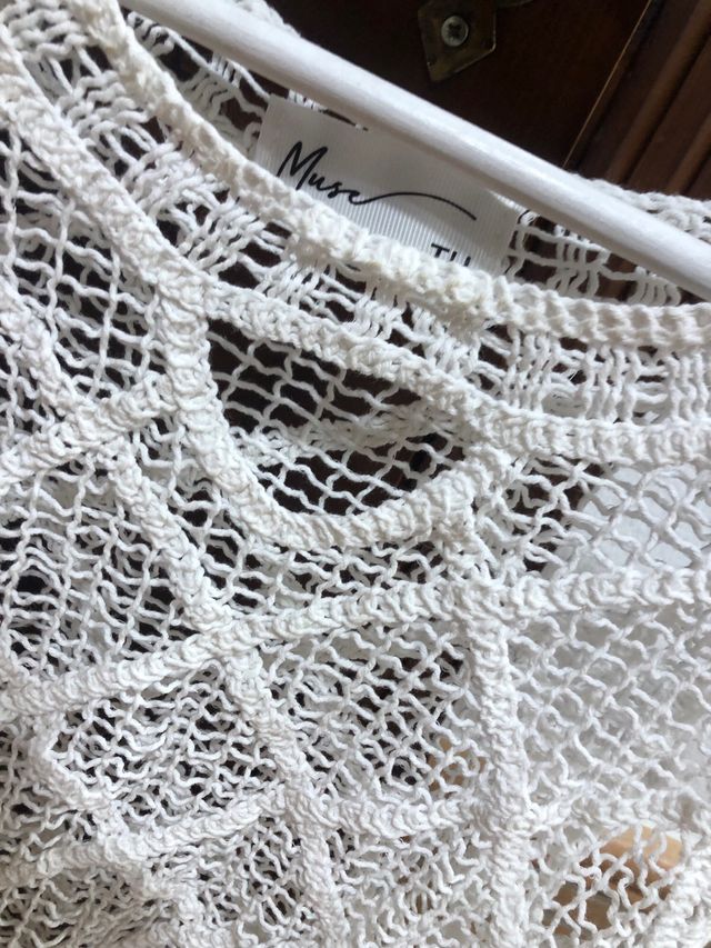 Maglietta beige trasparente