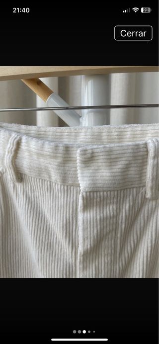 Pantalón Massimo Dutti Blanco