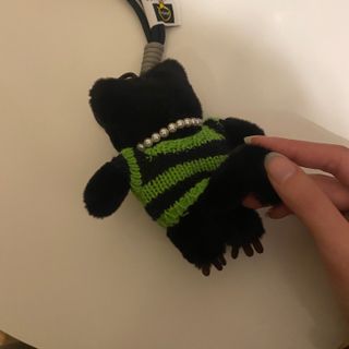 Portachiavi gatto peluche con maglioncino