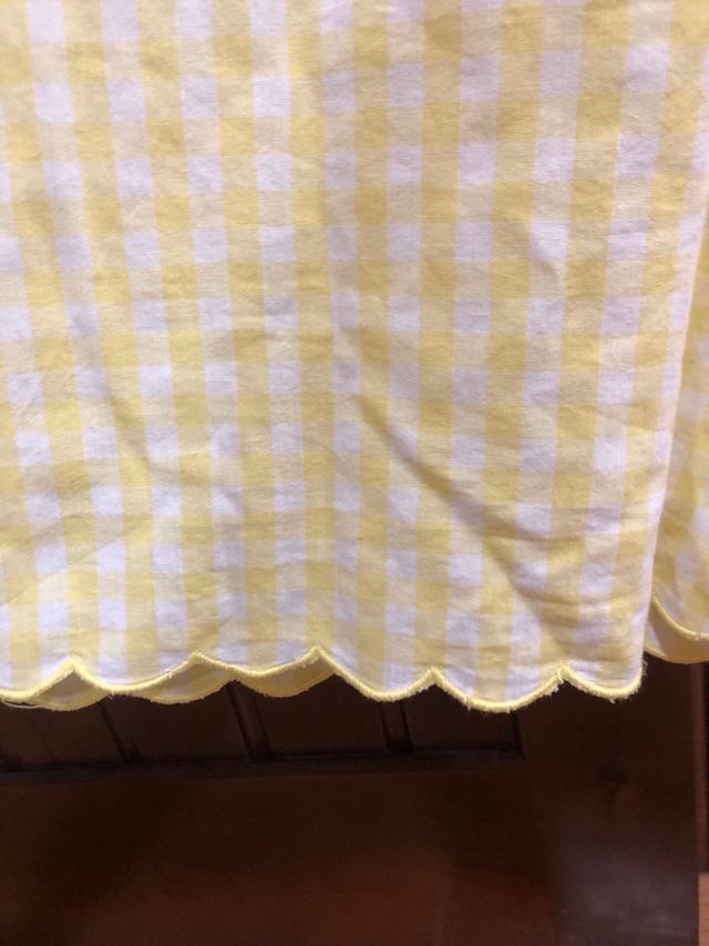 Blusa per bambina a quadri gialli Taglia 15-16