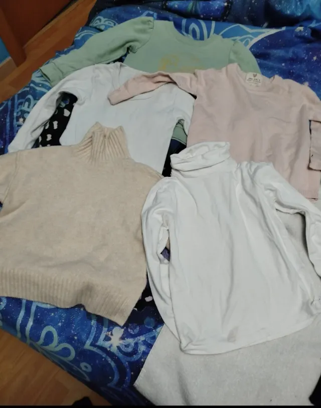Lote 5 sudaderas niña