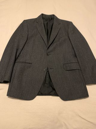 Americana de lana gris