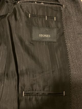 Americana de lana gris