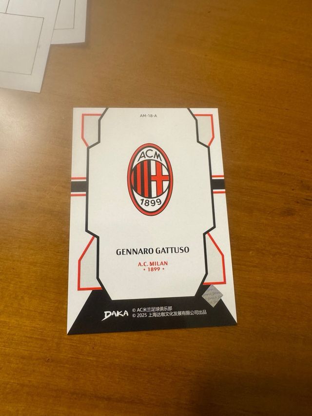 Card Gennaro Gattuso Daka Milan