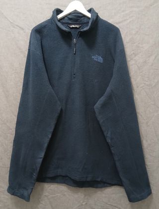 the north face pile zip size XXL blue
