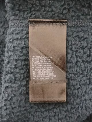 the north face pile zip size XXL blue