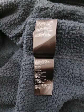 the north face pile zip size XXL blue