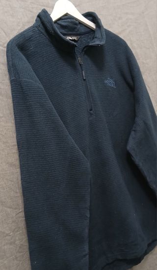 the north face pile zip size XXL blue