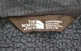 the north face pile zip size XXL blue