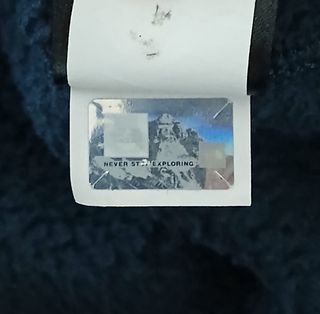 the north face pile zip size XXL blue