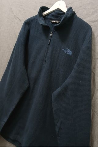 the north face pile zip size XXL blue