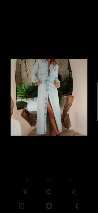 Vestito lungo in denim