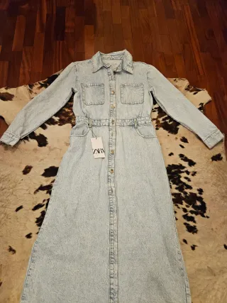 Vestito lungo in denim