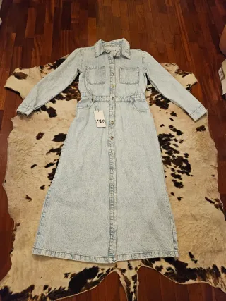 Vestito lungo in denim