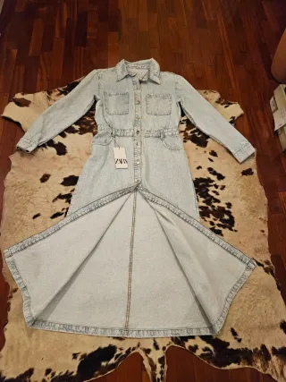 Vestito lungo in denim