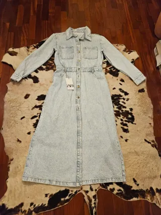 Vestito lungo in denim
