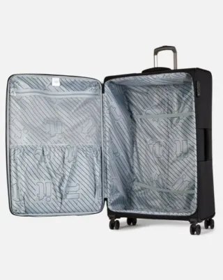 Maleta de viaje negra con ruedas XL